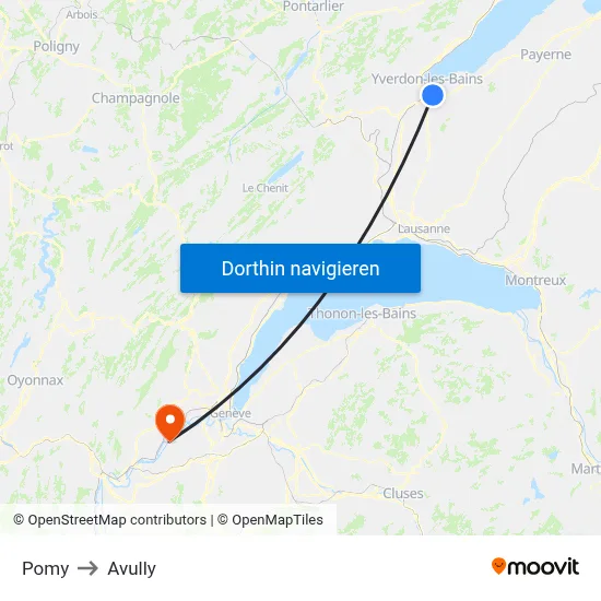 Pomy to Avully map