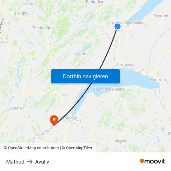 Mathod to Avully map