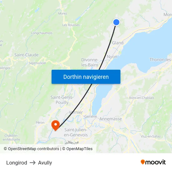 Longirod to Avully map