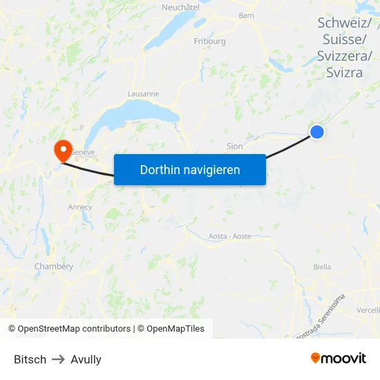 Bitsch to Avully map