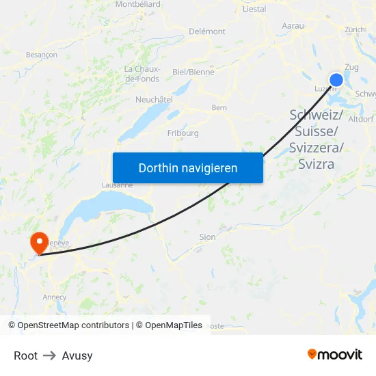 Root to Avusy map