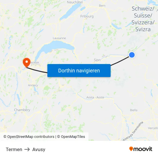 Termen to Avusy map