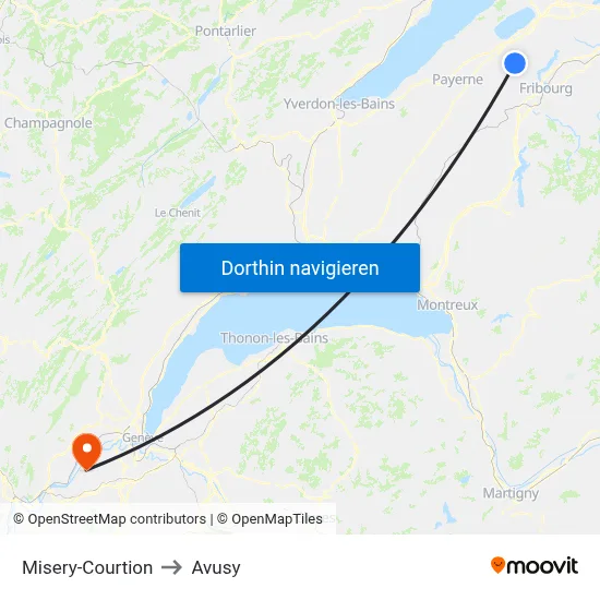 Misery-Courtion to Avusy map