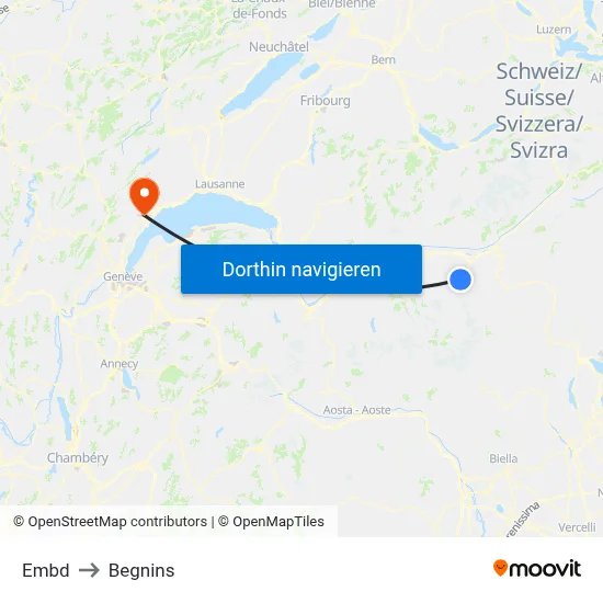 Embd to Begnins map