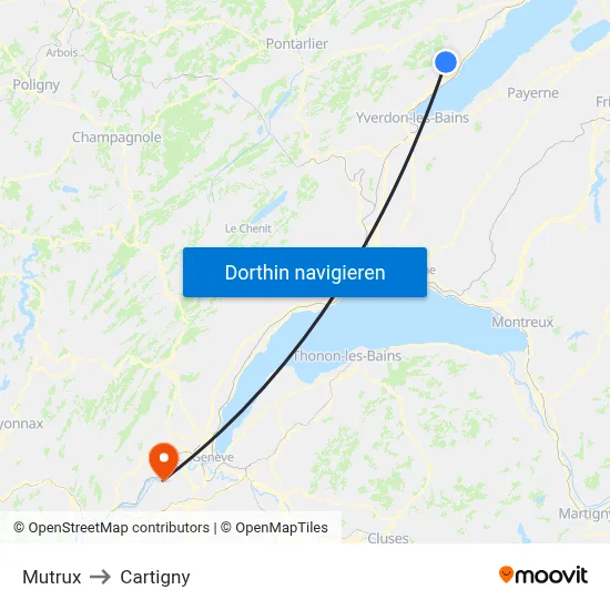 Mutrux to Cartigny map