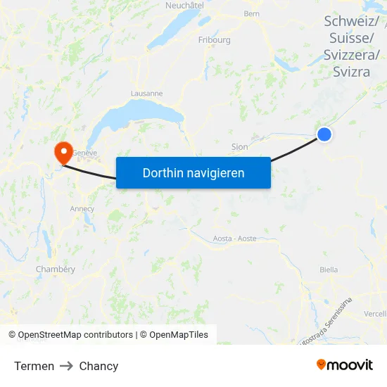 Termen to Chancy map