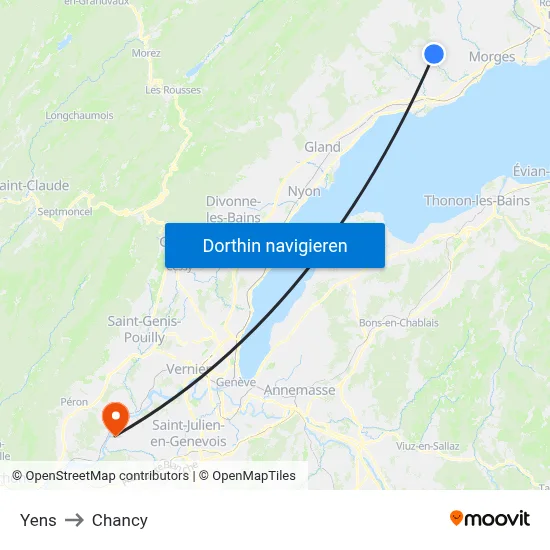 Yens to Chancy map