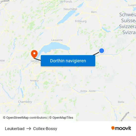 Leukerbad to Collex-Bossy map