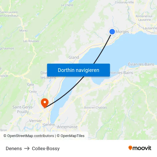 Denens to Collex-Bossy map