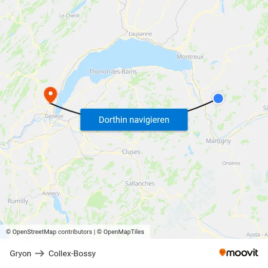 Gryon to Collex-Bossy map