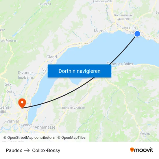 Paudex to Collex-Bossy map