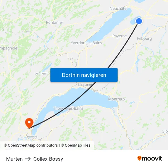Murten to Collex-Bossy map