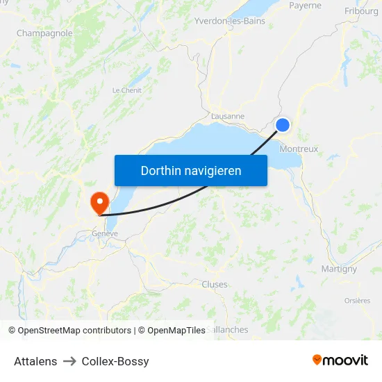 Attalens to Collex-Bossy map