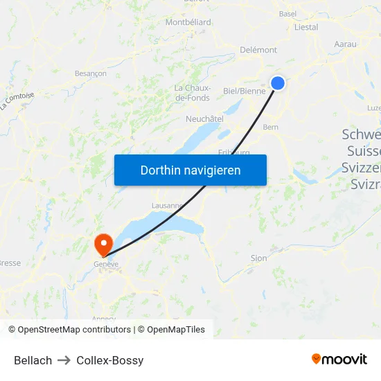Bellach to Collex-Bossy map