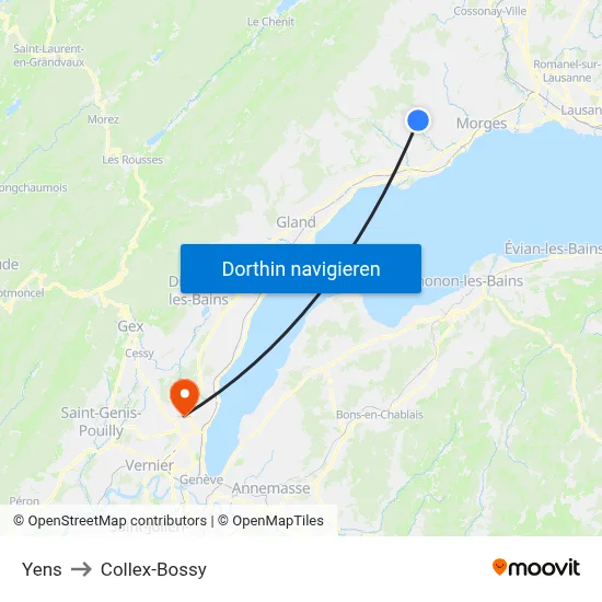 Yens to Collex-Bossy map