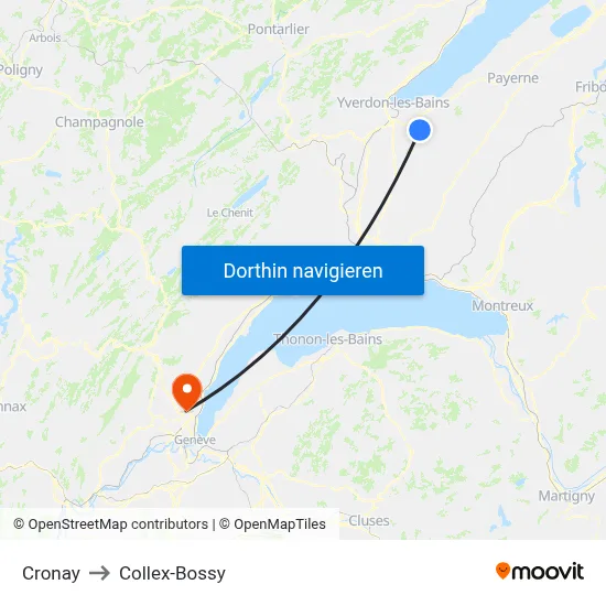 Cronay to Collex-Bossy map