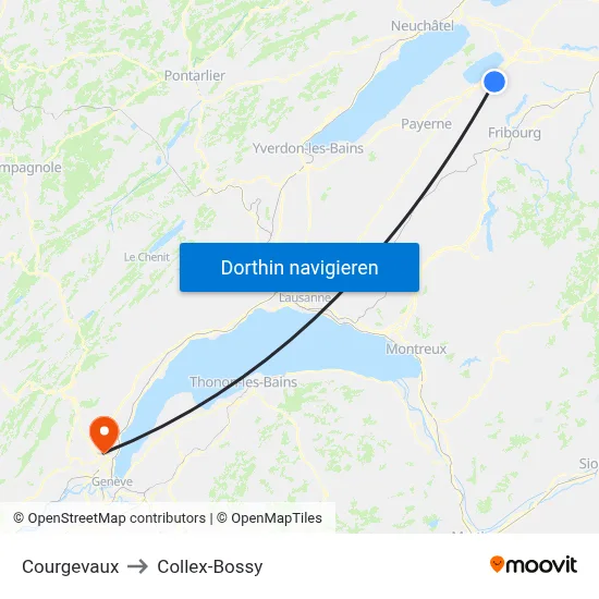 Courgevaux to Collex-Bossy map