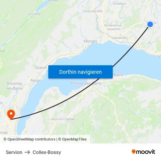 Servion to Collex-Bossy map