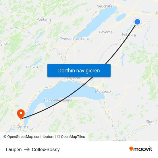 Laupen to Collex-Bossy map