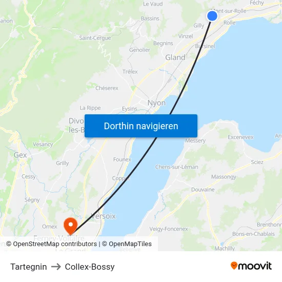 Tartegnin to Collex-Bossy map