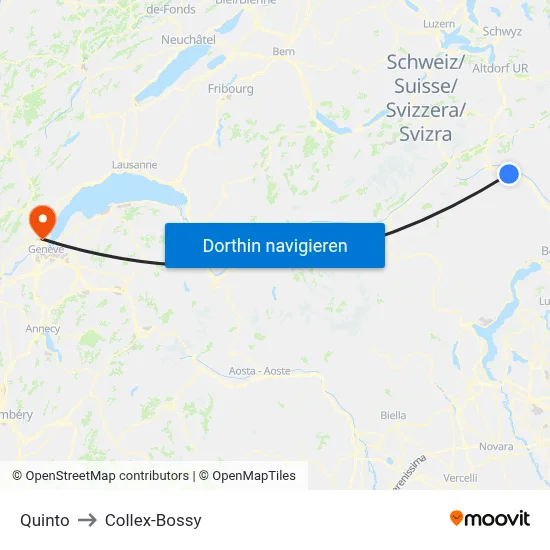 Quinto to Collex-Bossy map