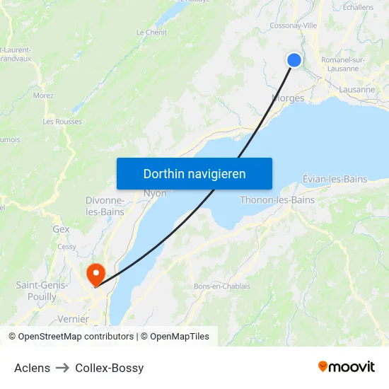 Aclens to Collex-Bossy map