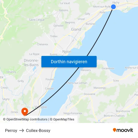 Perroy to Collex-Bossy map