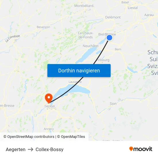 Aegerten to Collex-Bossy map