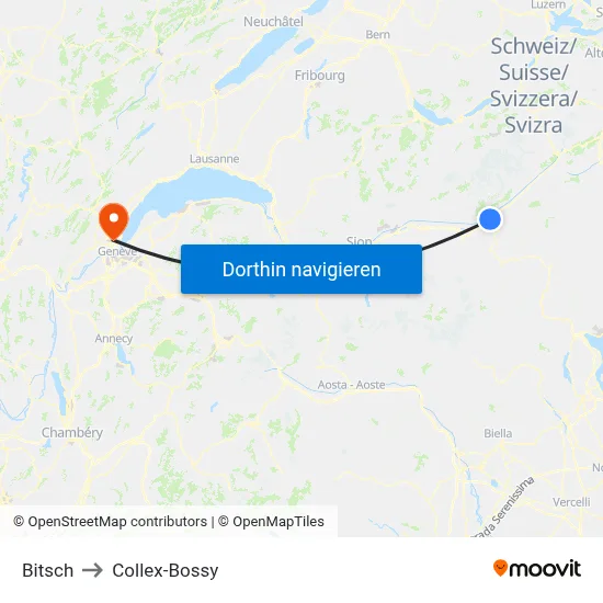 Bitsch to Collex-Bossy map
