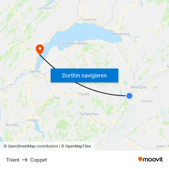Trient to Coppet map