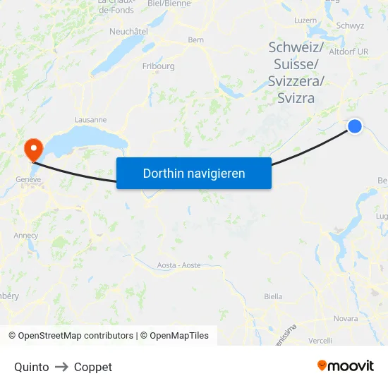 Quinto to Coppet map