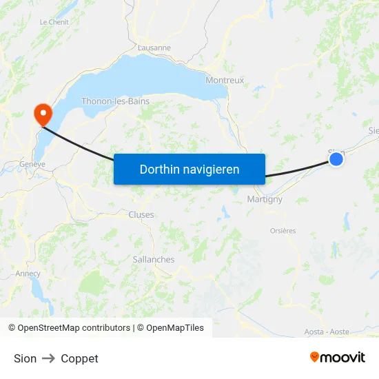 Sion to Coppet map