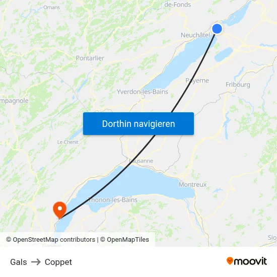 Gals to Coppet map