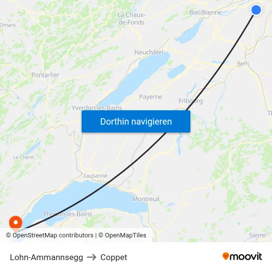Lohn-Ammannsegg to Coppet map
