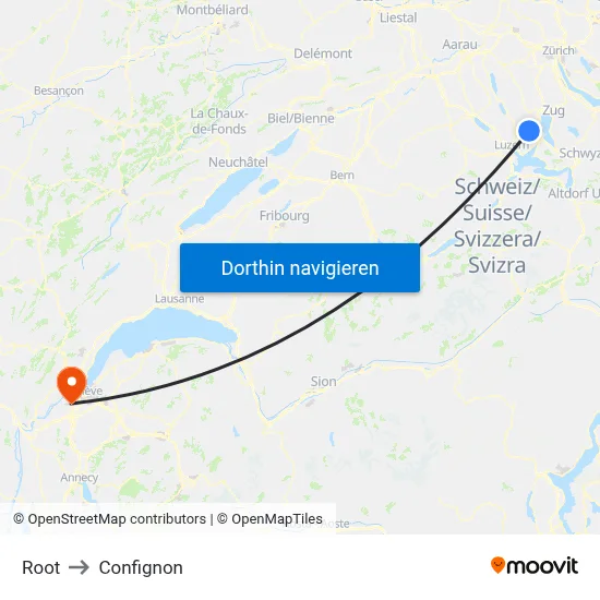 Root to Confignon map