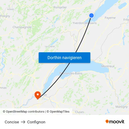 Concise to Confignon map