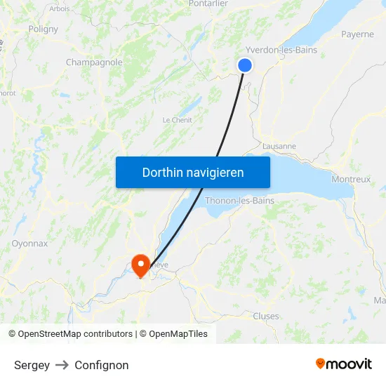 Sergey to Confignon map