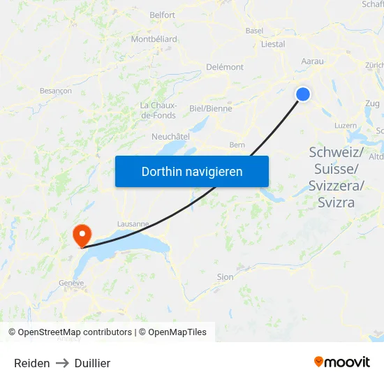 Reiden to Duillier map