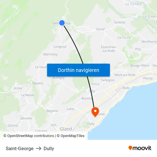 Saint-George to Dully map