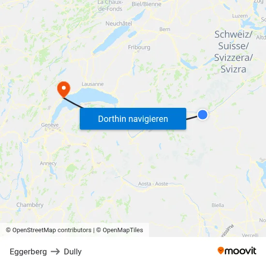 Eggerberg to Dully map