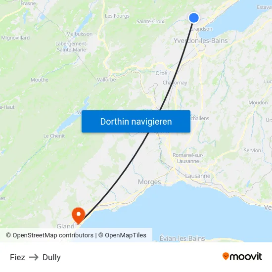 Fiez to Dully map