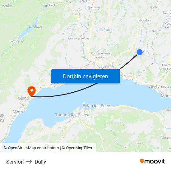 Servion to Dully map