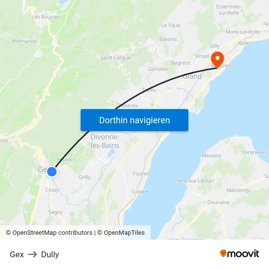 Gex to Dully map