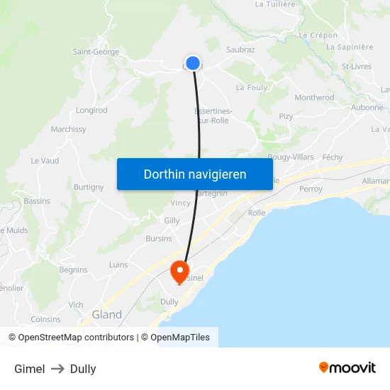 Gimel to Dully map