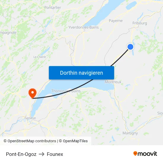 Pont-En-Ogoz to Founex map