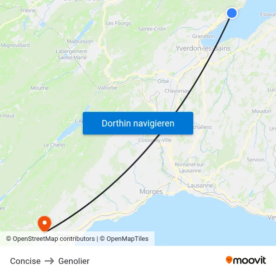 Concise to Genolier map