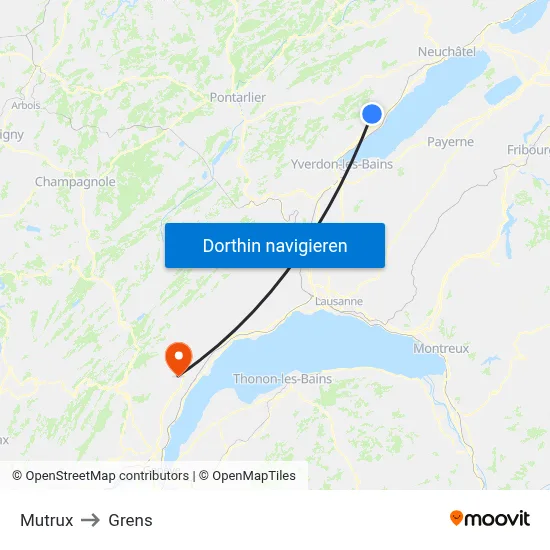 Mutrux to Grens map