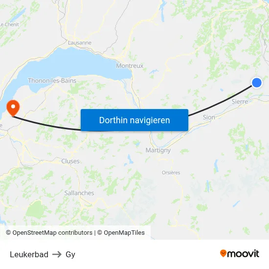 Leukerbad to Gy map