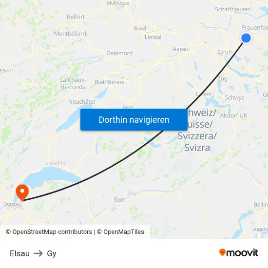 Elsau to Gy map