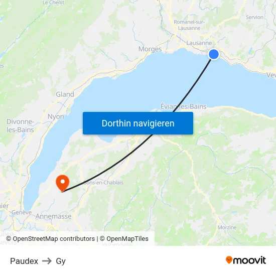 Paudex to Gy map